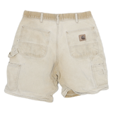 CARHARTT Mens Shorts Beige Casual Cotton Blend L W30 Workwear Utility