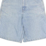 EDWIN Womens Light Blue Denim Casual Shorts S W27 Relaxed Fit
