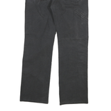 DICKIES Mens Cotton Blend Black Regular Straight Trousers W32 L30 Workwear Zip