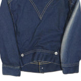 LEVI'S Mens Blue Denim Button Jacket S Cotton Blend Classic Vintage Style