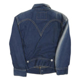 LEVI'S Mens Blue Denim Button Jacket S Cotton Blend Classic Vintage Style