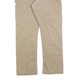 CARHARTT Mens Relaxed Beige Cotton Blend Zip Trousers W34 L29 Workwear Casual