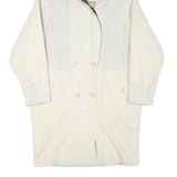 TRADITION Womens Cream Jacket L Polyester Blend Plain Button Closure Hooded