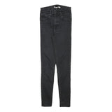 LEVI'S Womens Jeans Black Slim Skinny Denim Medium W22 L27 Zip Cotton Blend