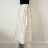 4Le Maxi Skirt - 32W UK 12 White Cotton