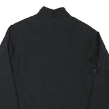 ADIDAS Womens Black Track Jacket S Polyester Blend Plain Zip Fitness Sportswear