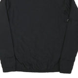 ADIDAS Womens Black Track Jacket S Polyester Blend Plain Zip Fitness Sportswear