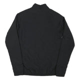 ADIDAS Womens Black Track Jacket S Polyester Blend Plain Zip Fitness Sportswear
