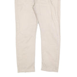 LEVI'S Mens Regular Fit Beige Cotton Blend Trousers W38 L30 Casual Zip Closure