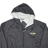 HOLLOWAY Mens Black U.S. Army Logo Lightweight Zip Jacket L Polyester Blend