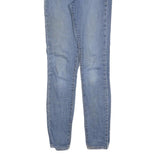 LEVI'S 721 Womens Slim Blue Denim Medium W27 L32 Slim Fit Jeans Zip Closure