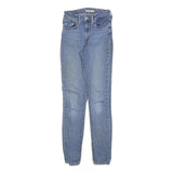 LEVI'S 721 Womens Slim Blue Denim Medium W27 L32 Slim Fit Jeans Zip Closure