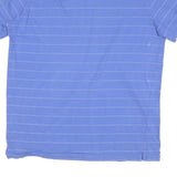 CHAPS Mens Blue Plain Short Sleeve Polo Shirt L Cotton Blend Pocket