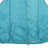 CURRENT SEEN Womens Blue Nylon Button Jacket M Plain Lightweight Outerwear