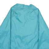 CURRENT SEEN Womens Blue Nylon Button Jacket M Plain Lightweight Outerwear