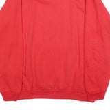 COTTON GINNY Womens Red Sweatshirt L Crew Neck Pullover Cotton Blend Comfort
