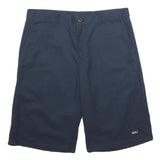 DICKIES Mens Blue Casual Shorts L W34 Workwear Polyester Blend Relaxed