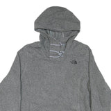 THE NORTH FACE Womens Grey Hooded Pullover L Cotton Blend Casual Outdoor