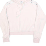 CHAMPION Womens Pink Hoodie XS Polyester Blend Casual Logo Tape Trim