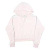 CHAMPION Womens Pink Hoodie XS Polyester Blend Casual Logo Tape Trim
