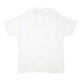 Mens White XL Graphic T-Shirt Short Sleeve Crew Neck Cotton Blend Casual Wear