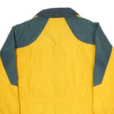 COLUMBIA Womens Yellow & Grey Outdoor Jacket M Polyester Blend Zip Casual