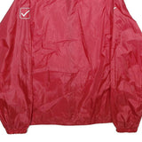 GIVOVA Mens Red Polyester Track Jacket L Sports Zip Up Lightweight