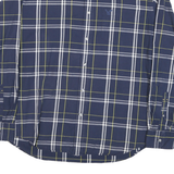 AMERICAN EAGLE Mens Blue & Yellow Checked Cotton Blend Shirt L Casual