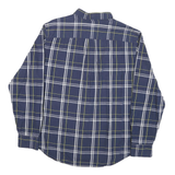 AMERICAN EAGLE Mens Blue & Yellow Checked Cotton Blend Shirt L Casual