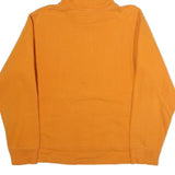 THE NORTH FACE Mens Orange Cotton Blend Pullover Hoodie L Printed Logo