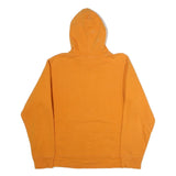 THE NORTH FACE Mens Orange Cotton Blend Pullover Hoodie L Printed Logo