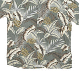 CAMPIA Mens Green Hawaiian Shirt L Rayon Short Sleeve Casual Beachwear