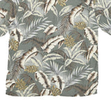 CAMPIA Mens Green Hawaiian Shirt L Rayon Short Sleeve Casual Beachwear