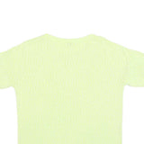 HOBBS LONDON Womens Yellow Plain Jumper Crew Neck Basic Knit L Cotton Blend