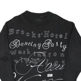 DAZNA Womens Black Cotton Blend Crew Neck M Graphic Print Sweatshirt