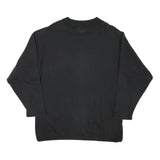 DAZNA Womens Black Cotton Blend Crew Neck M Graphic Print Sweatshirt