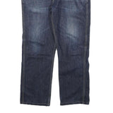 CARHARTT Mens Relaxed Jeans Blue Denim W34 L26 Distressed Zip Cotton Blend