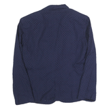 BANANA REPUBLIC Womens Navy Blue Button Jacket XXS Cotton Blend Plain Stylish