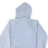 WINDSOR BAY Mens Blue Cotton Blend Jacket L Zip Hooded Casual Outerwear