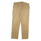 CARHARTT Mens Regular Fit Beige Cotton Blend Jeans W36 L31 Workwear Durable Zip