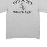 MAJESTIC Mens Grey Chicago White Sox Graphic T-Shirt M Short Sleeve Crew Neck