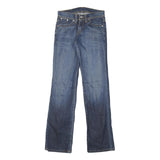 LEVI'S Womens Jeans Blue Slim Straight Denim Medium W25 L30 Stylish Comfort