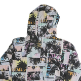 CALVIN KLEIN PERFORMANCE Womens Multi Colour Palm Print Jacket M Polyester Zip