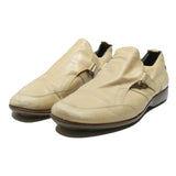 HUGO BOSS Mens Casual Slip-On Leather Shoes Beige UK 8 Stylish Comfortable