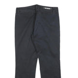 LOVE MOSCHINO Womens Cotton Blend Black Slim Trousers W30 L26 Heart Detail