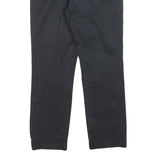LOVE MOSCHINO Womens Cotton Blend Black Slim Trousers W30 L26 Heart Detail