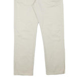CALVIN KLEIN Mens Cotton Blend Beige Regular Straight Trousers W34 L30 Zip
