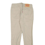 LEVI'S Boys Cotton Blend Beige Slim Drawstring Trousers W26 L25 Comfortable