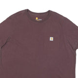 CARHARTT Womens Purple Pocket T-Shirt XL Short Sleeve Crew Neck Casual Wear