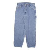 DICKIES Mens Jeans Blue Relaxed Loose Denim Rinse W29 L26 Workwear Zip Pocket